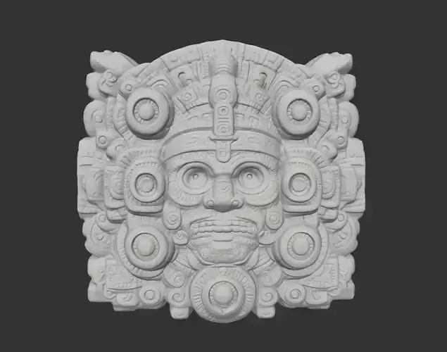 Mayan Temple Wall Decor 05 231201 3D print model