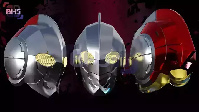 Ultraman Suit Type C helmet 3D Digital Download 3D print model