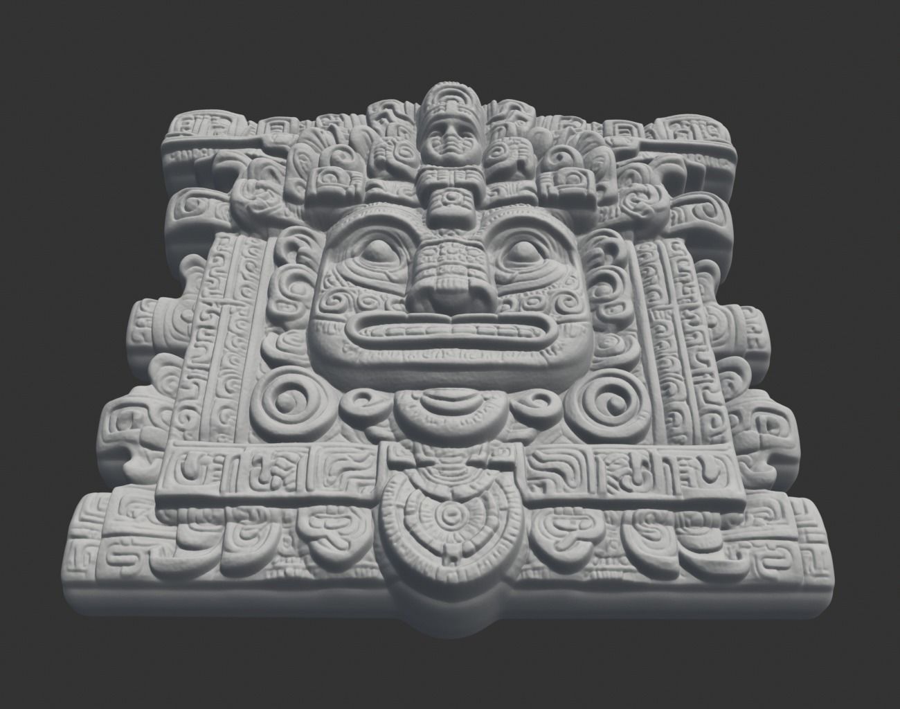 Mayan Temple Wall Decor 02 231201 3D print model_3