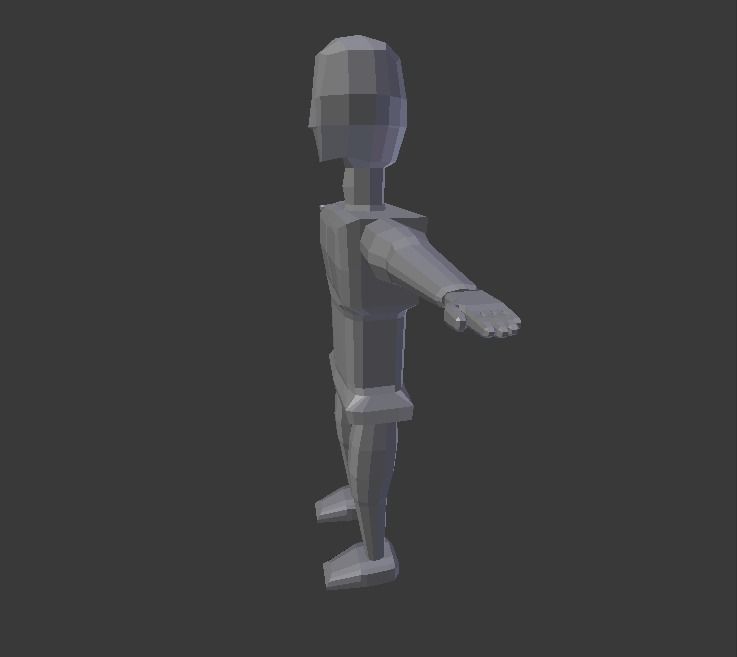 Box Man V3 Free low-poly 3D model_2