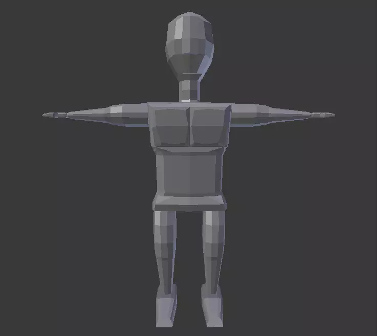 Box Man V3 Free low-poly 3D model_0