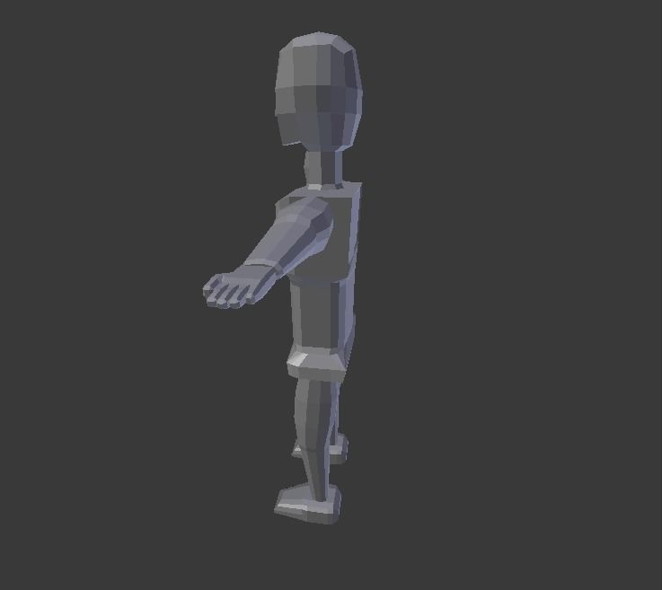 Box Man V3 Free low-poly 3D model_3