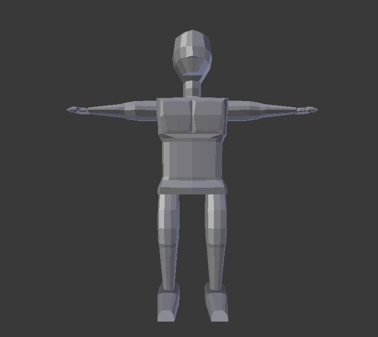 Box Man V3 Free low-poly 3D model_7