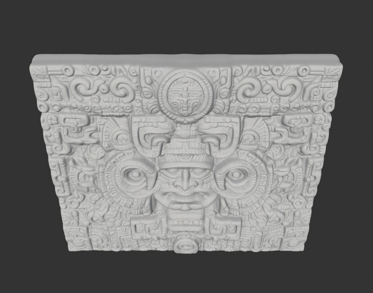 Mayan Temple Wall Decor 01 231201 3D print model_4