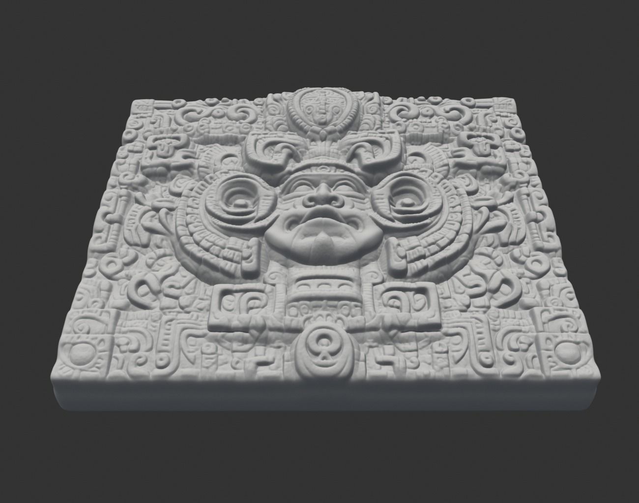 Mayan Temple Wall Decor 01 231201 3D print model_3