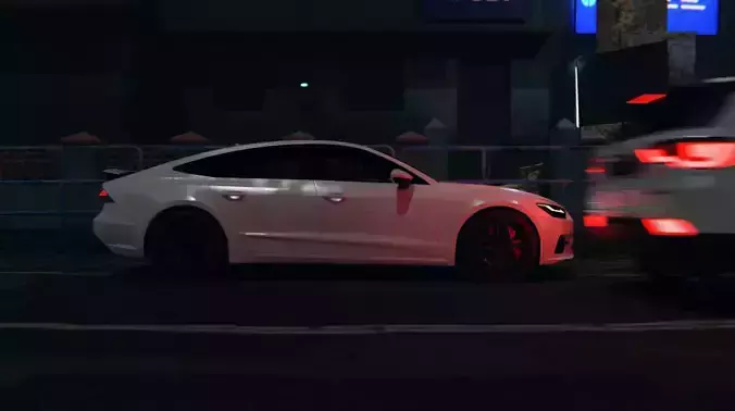 night car scene