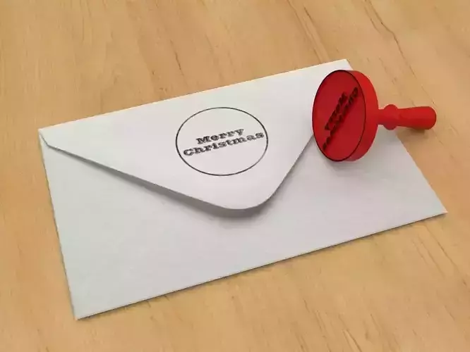 Stamp 2 Merry Christmas 3D print model