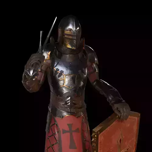 Knight Armor with sword and shield