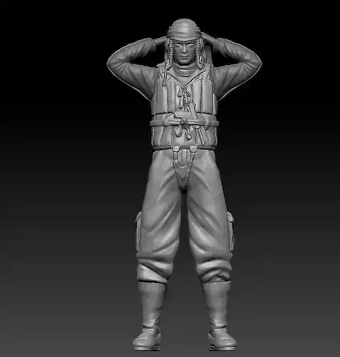 Japanese world war 2 pilot 3D print model