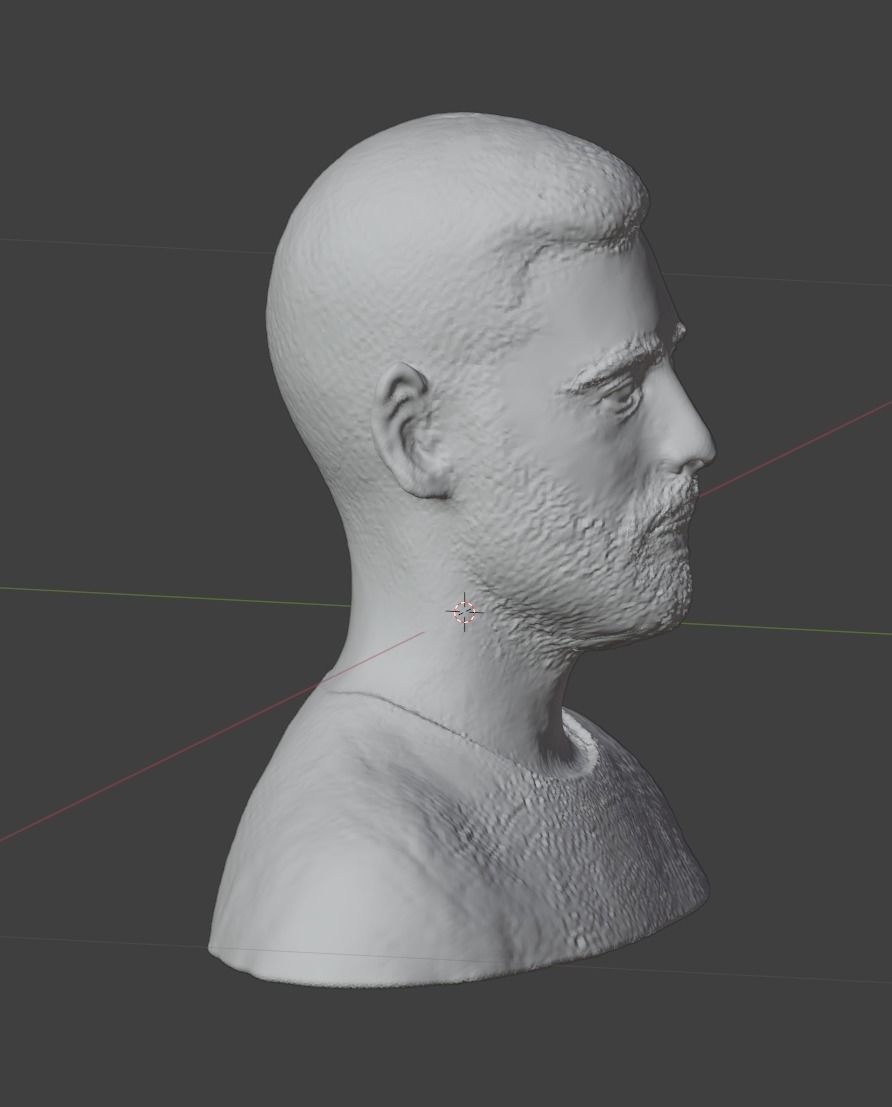 3D Bust of the Renowned Football Star Bruno Fernandes 3D print model_3