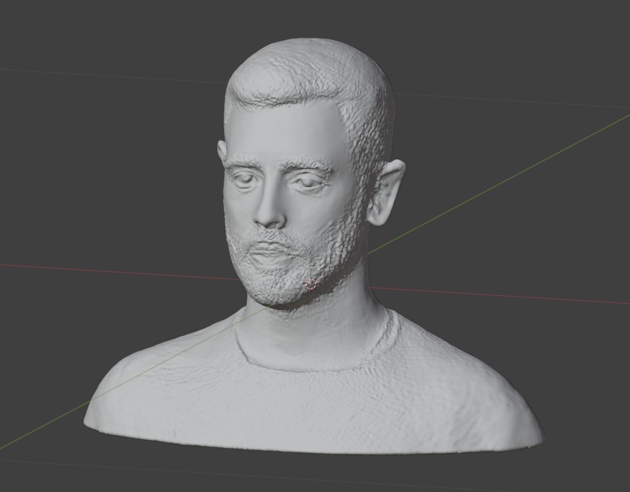 3D Bust of the Renowned Football Star Bruno Fernandes 3D print model_1