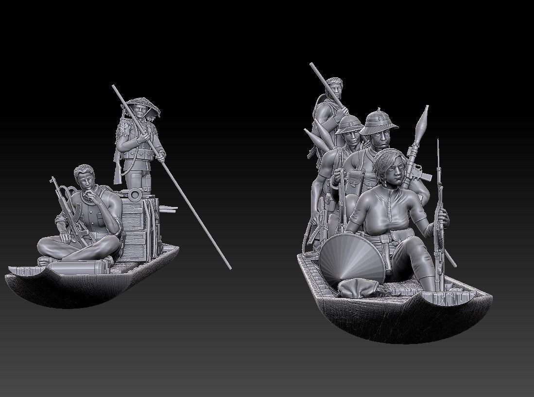 Vietcong on the River 1-35  3D print model_8