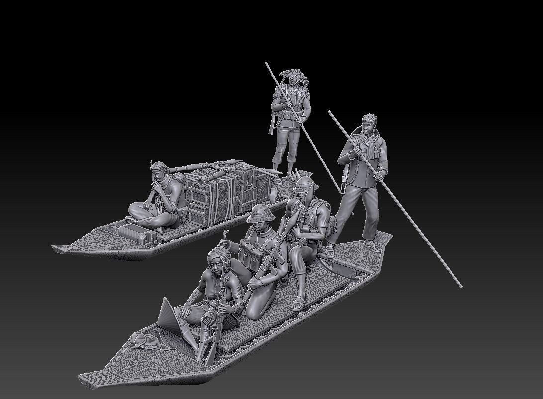 Vietcong on the River 1-35  3D print model_9