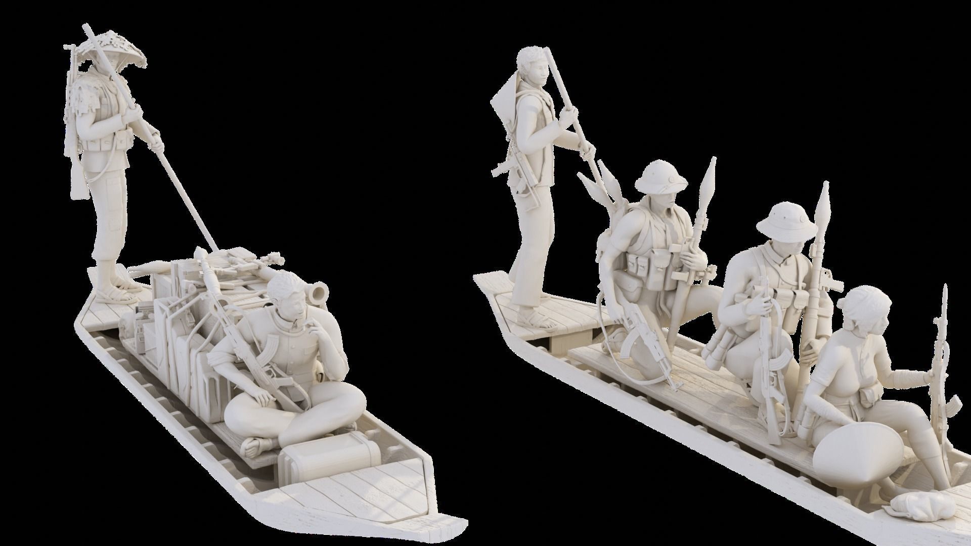 Vietcong on the River 1-35  3D print model_4