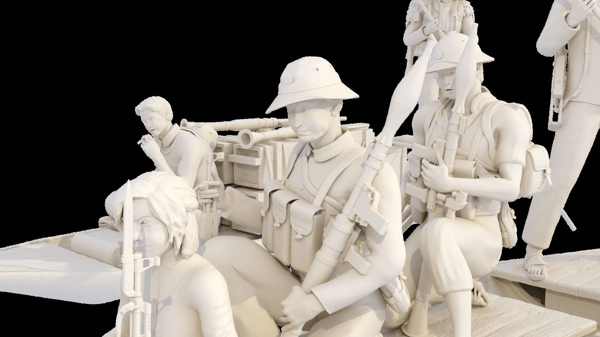 Vietcong on the River 1-35  3D print model_6