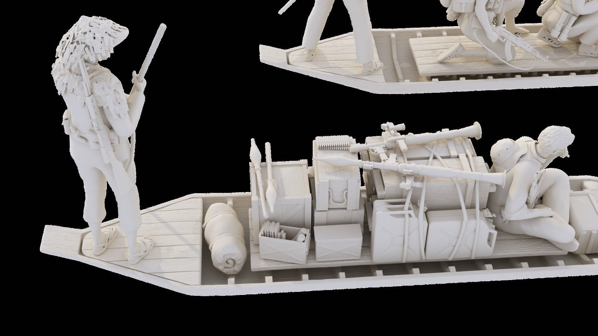 Vietcong on the River 1-35  3D print model_5