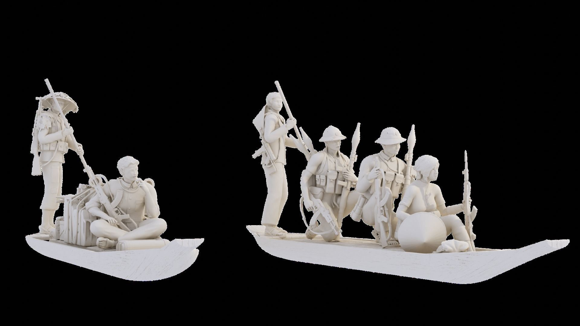 Vietcong on the River 1-35  3D print model_1