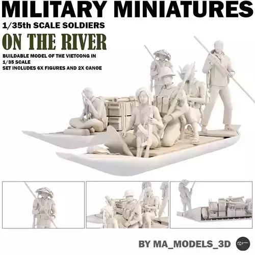 Vietcong on the River 1-35  3D print model
