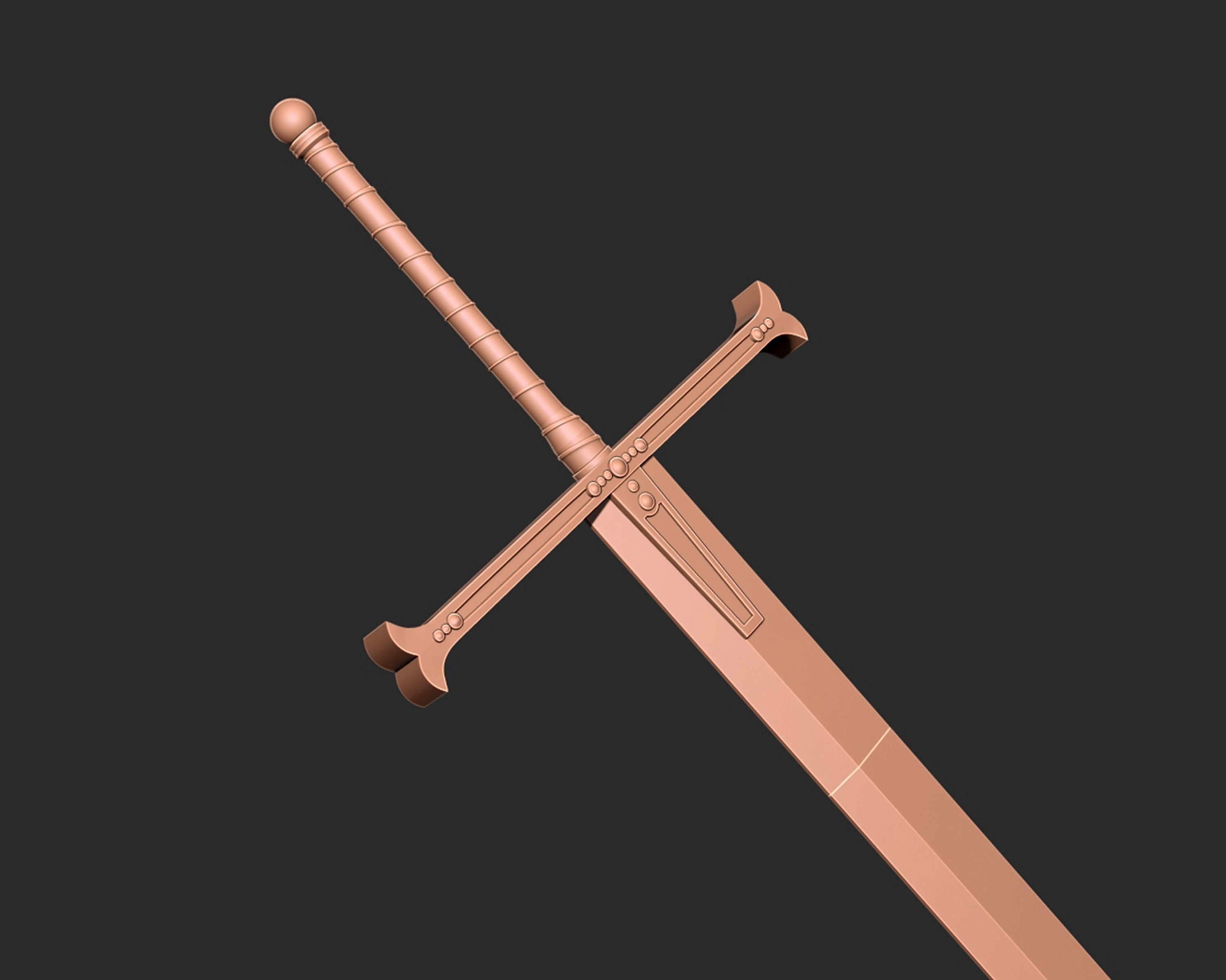 Yoru Dracule Mihawk Sword 3D print model_7