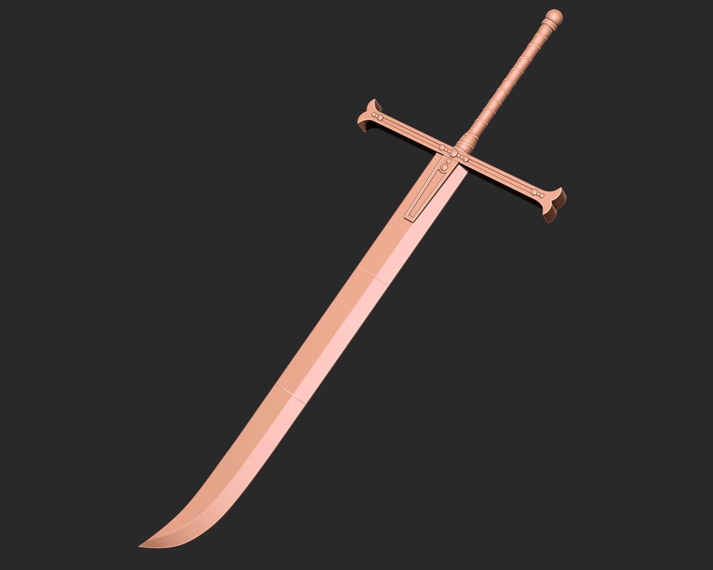 Yoru Dracule Mihawk Sword 3D print model_5