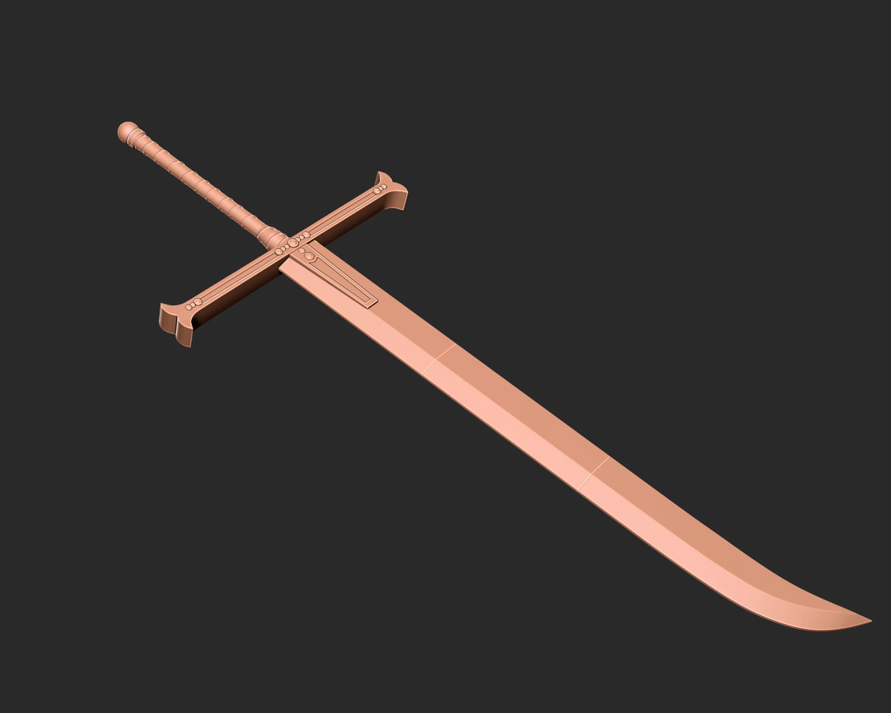 Yoru Dracule Mihawk Sword 3D print model_6