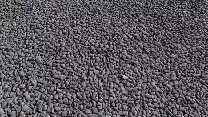 Dusty Gray Gravel Ground seamless PBR texture Texture