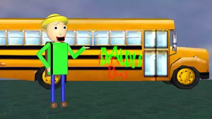 Old Baldi Free 3D model