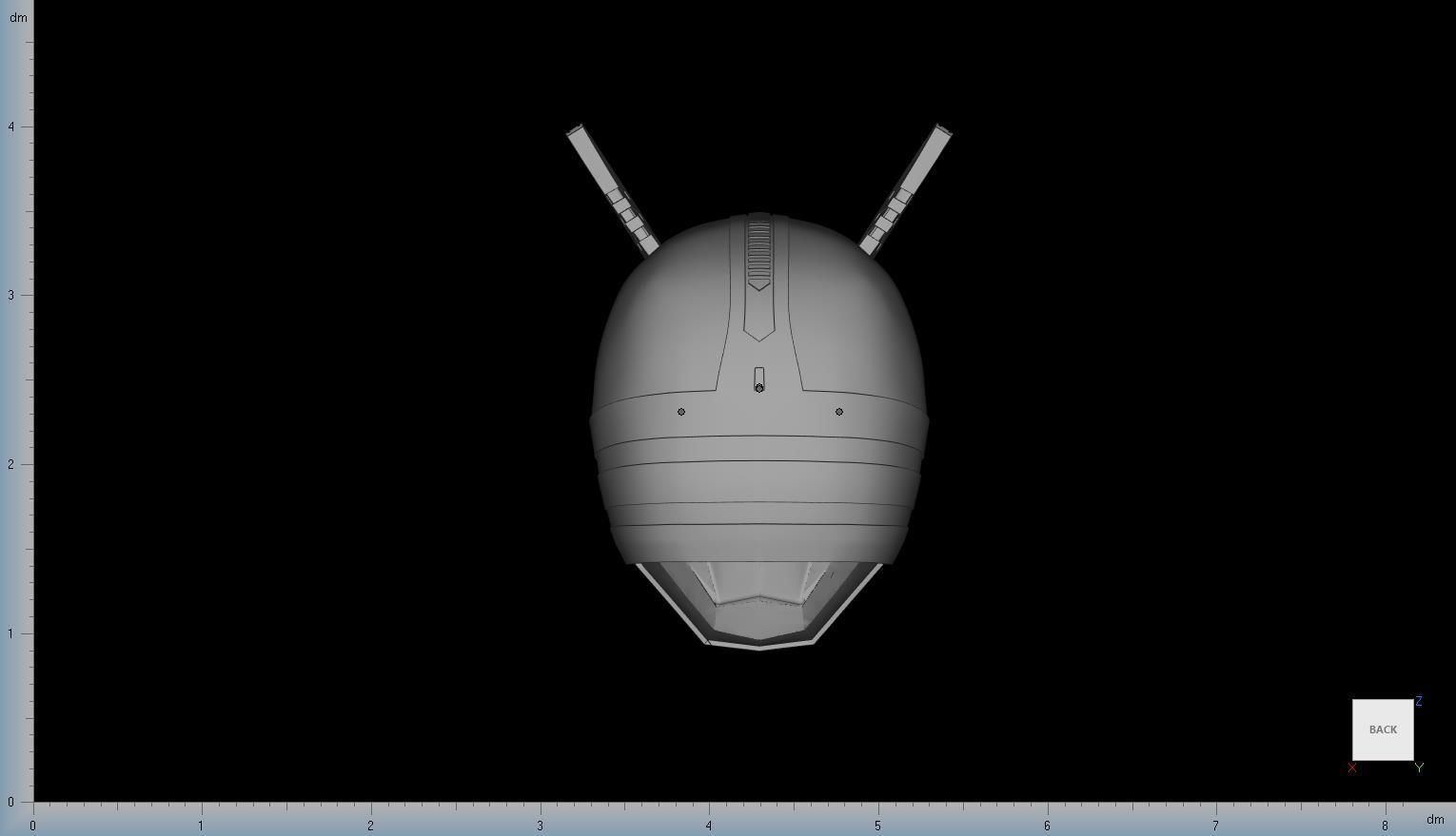 Kamen Rider Delta Helmet STL Files 3D print model_2