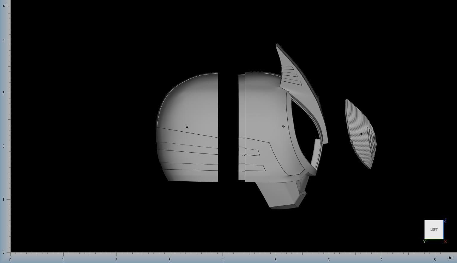 Kamen Rider Delta Helmet STL Files 3D print model_1