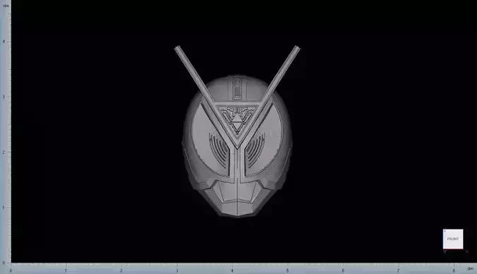 Kamen Rider Delta Helmet STL Files 3D print model