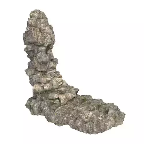 Realistic Mountain Rock Cliff 08