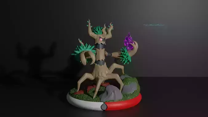 Trevenant presupported pokemon 3D print model