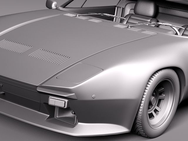 De Tomaso Pantera GTS 1971 1991 3D Model 3D model_10