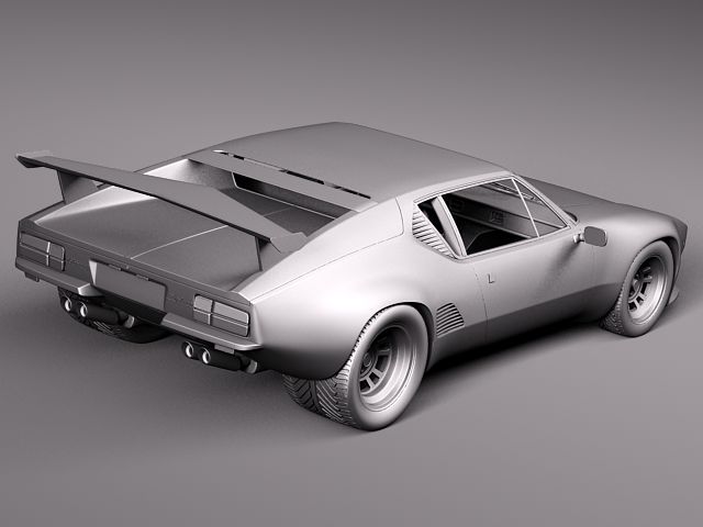 De Tomaso Pantera GTS 1971 1991 3D Model 3D model_8
