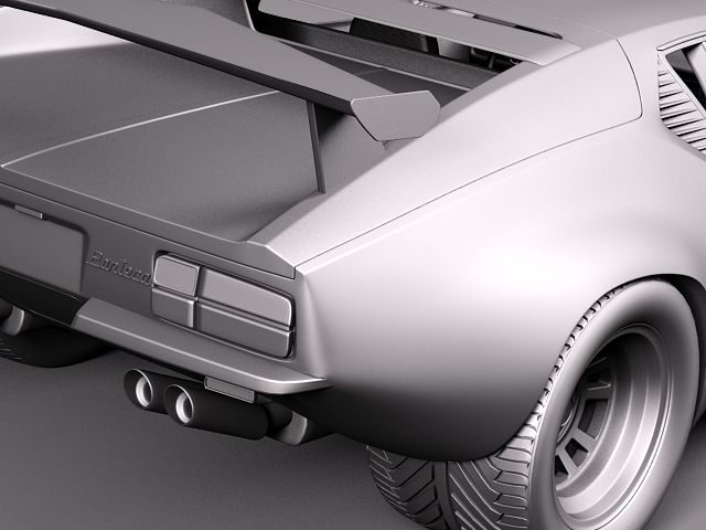 De Tomaso Pantera GTS 1971 1991 3D Model 3D model_9
