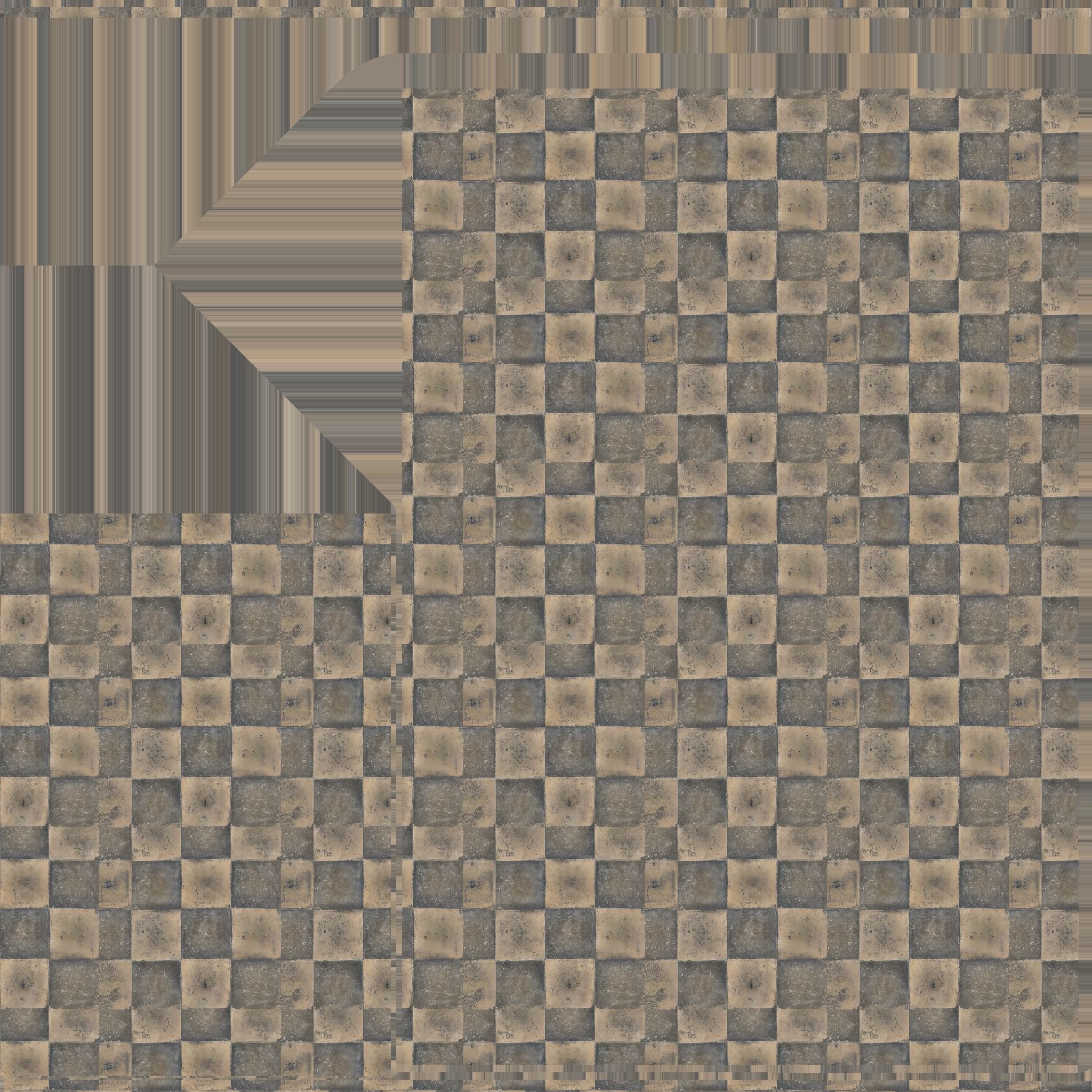 Old class floor Low-poly 3D model_1