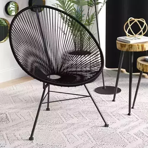 Bradley Upholstered Accent Chair 3D model