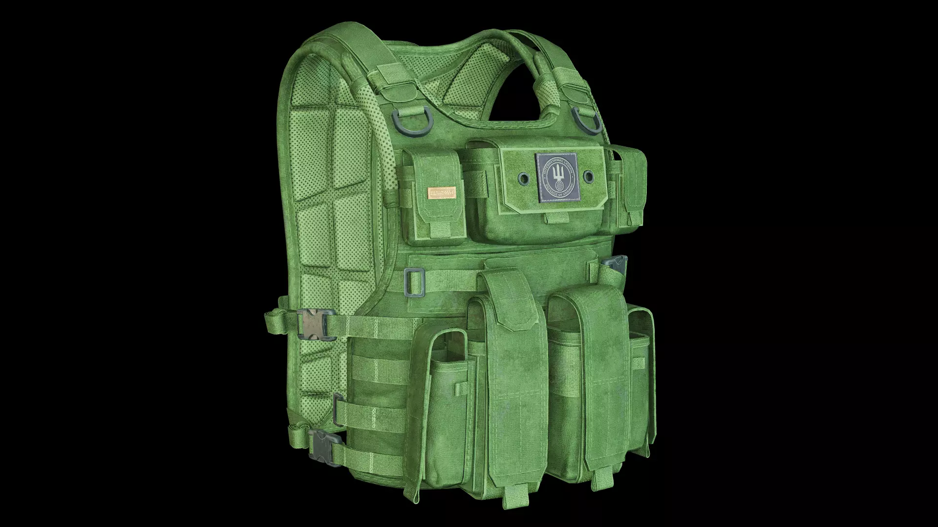 Marom Dolphin Amran Gen Plate Carrier - Kevlar Armor Low-poly 3D model_0