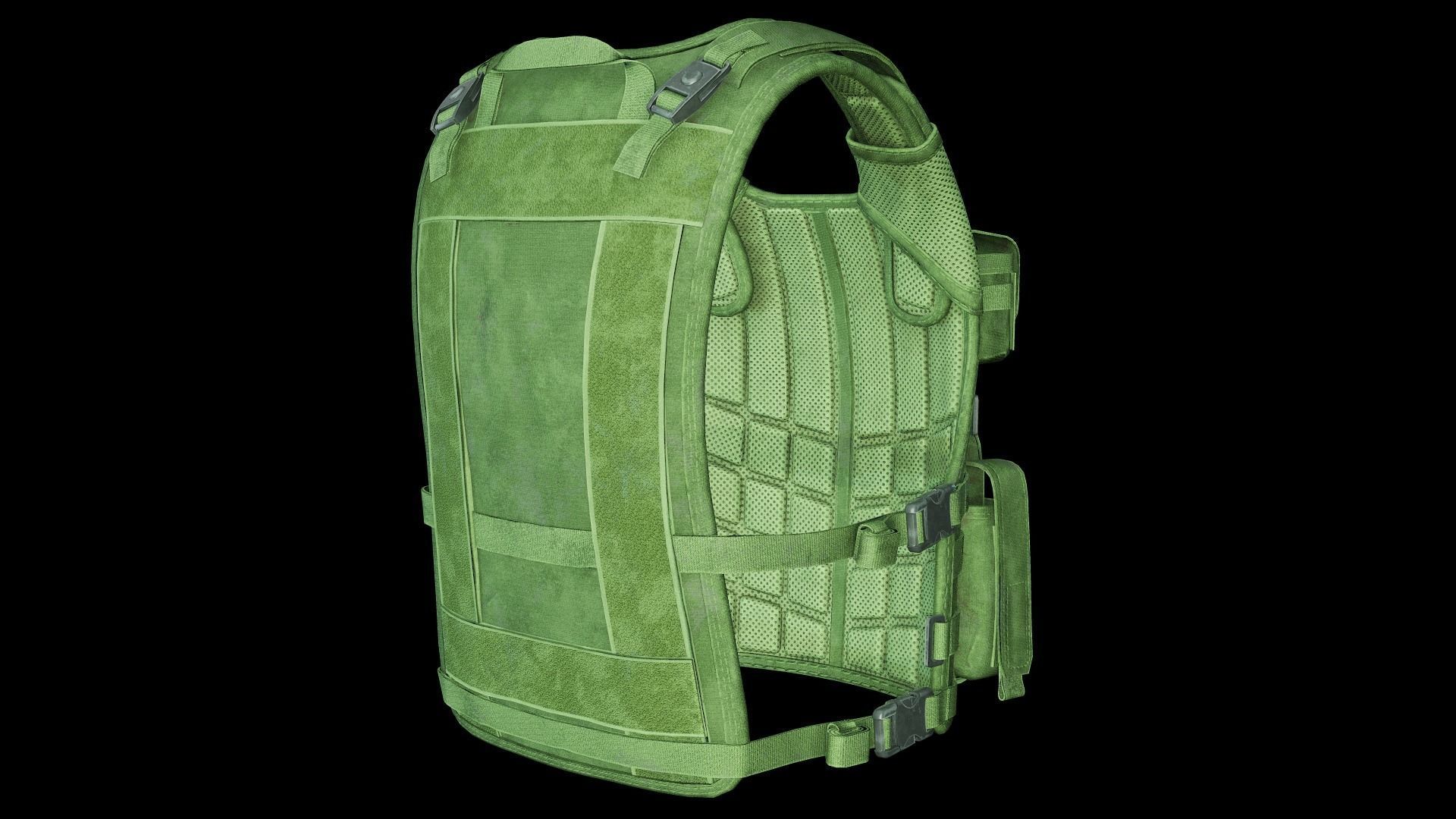 Marom Dolphin Amran Gen Plate Carrier - Kevlar Armor Low-poly 3D model_2