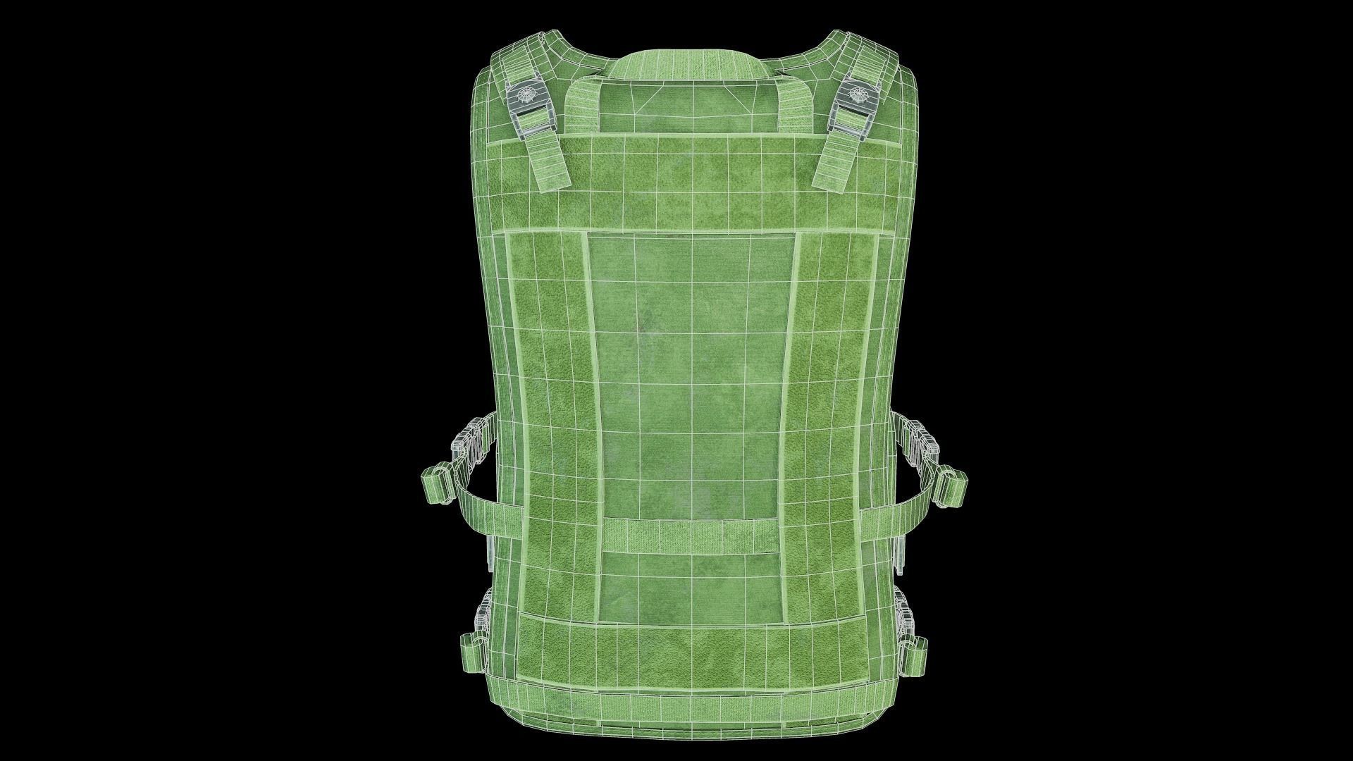 Marom Dolphin Amran Gen Plate Carrier - Kevlar Armor Low-poly 3D model_12