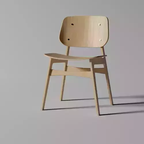 Chair with Studio lighting 3D model