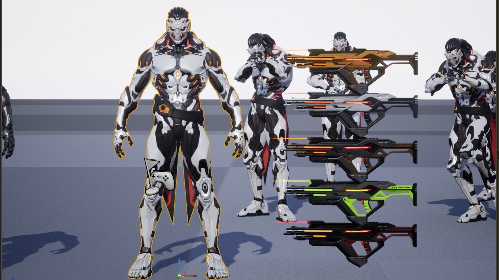 Robot Cyber Suit 1 Low-poly 3D model_14