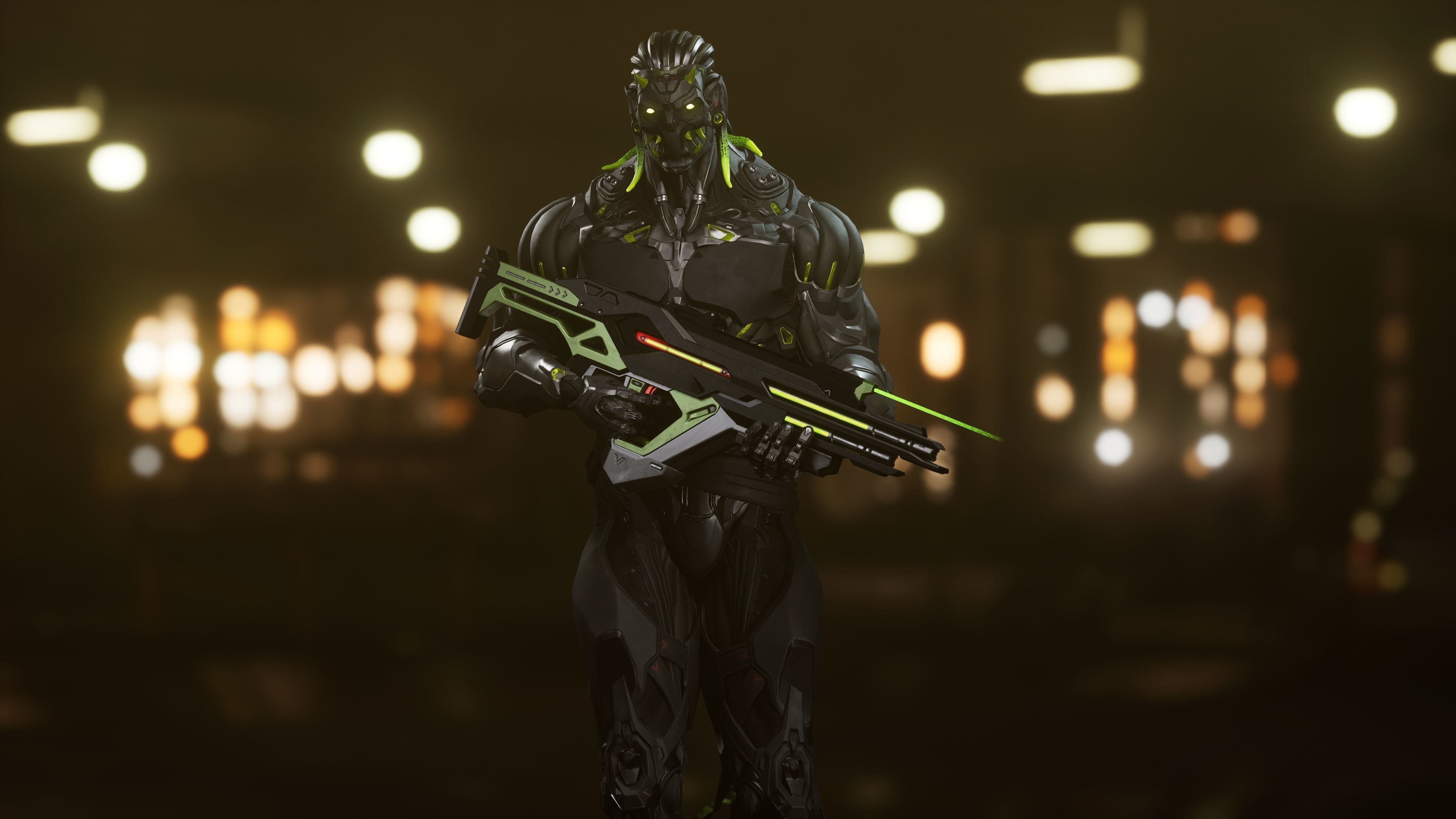 Robot Cyber Suit 1 Low-poly 3D model_11