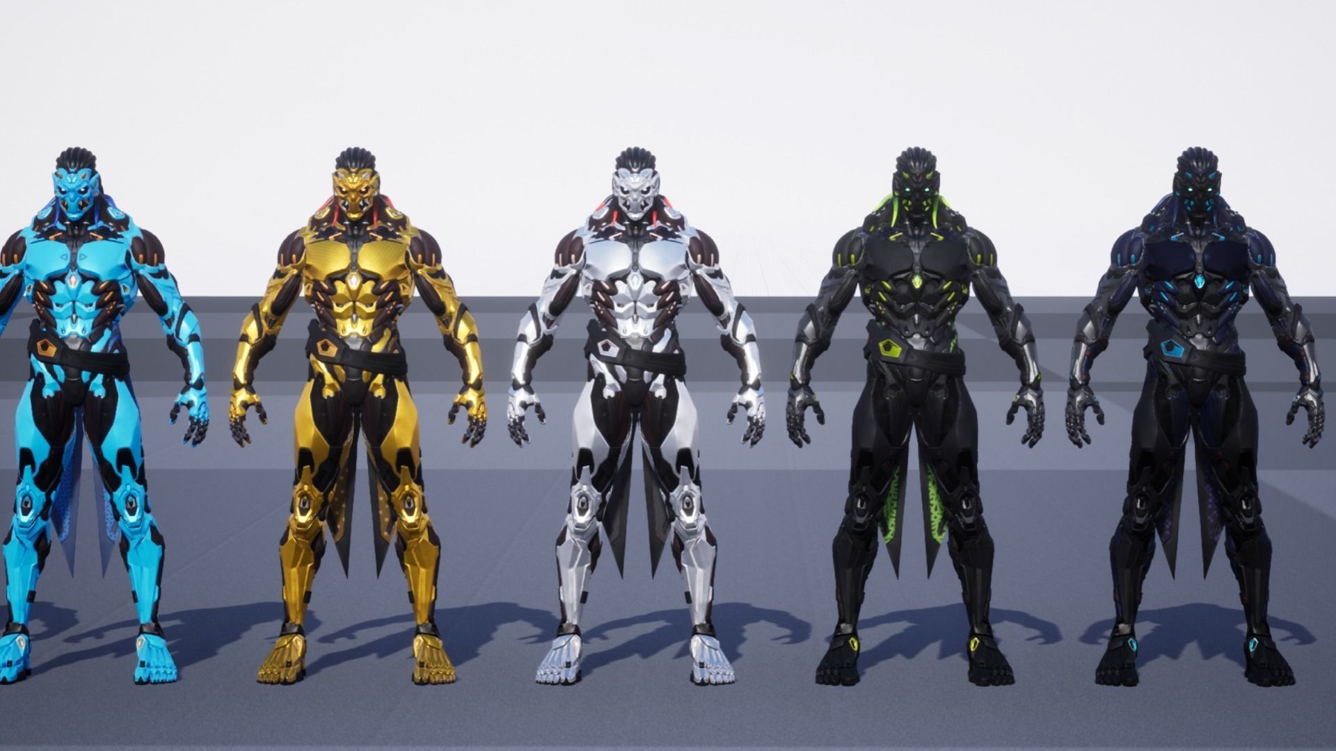 Robot Cyber Suit 1 Low-poly 3D model_15