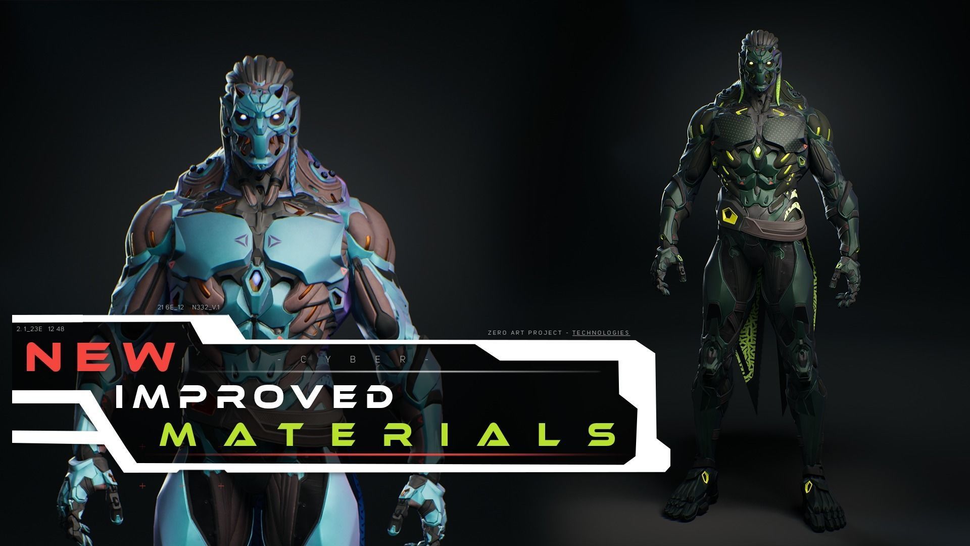 Robot Cyber Suit 1 Low-poly 3D model_5