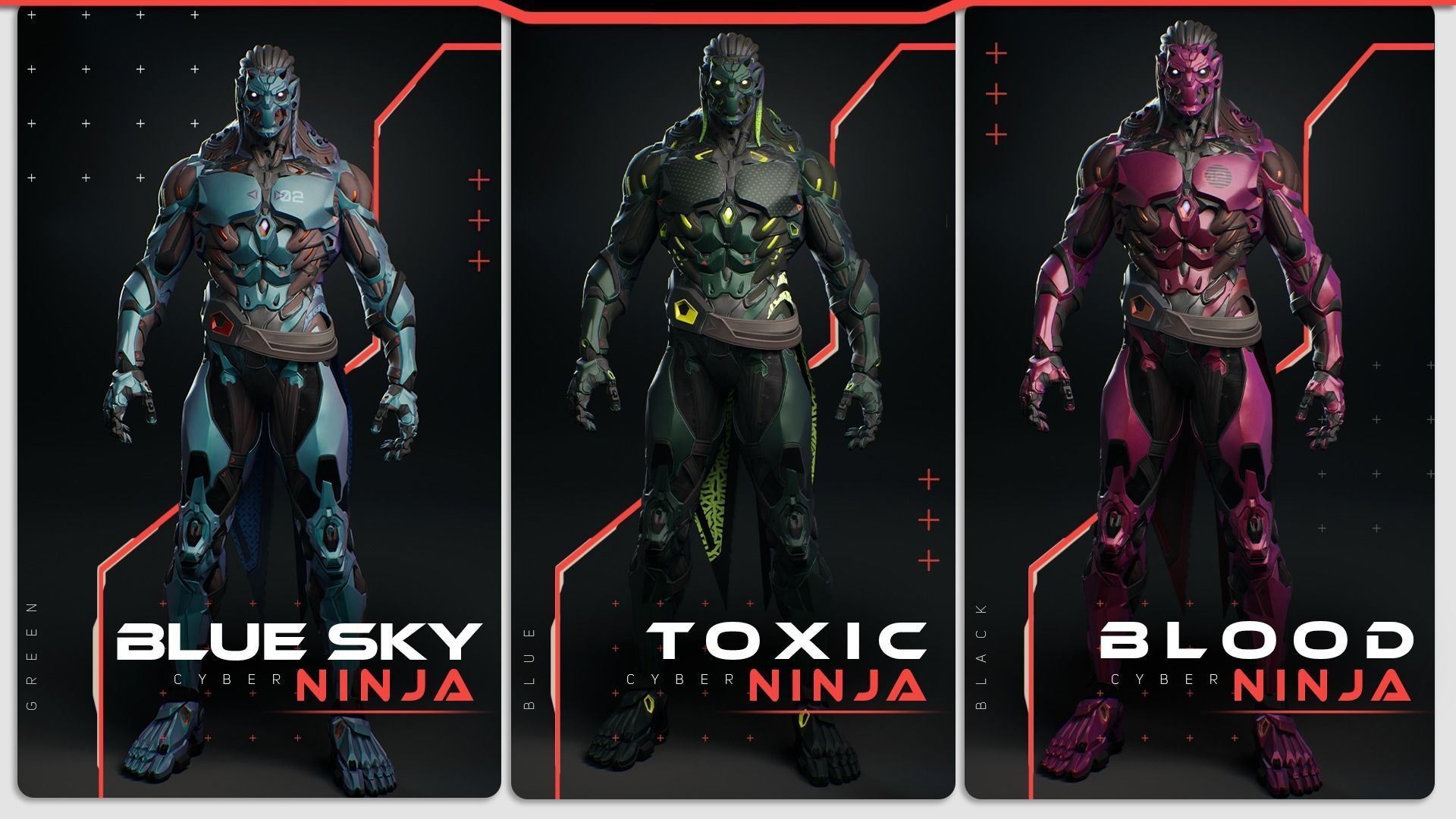 Robot Cyber Suit 1 Low-poly 3D model_4