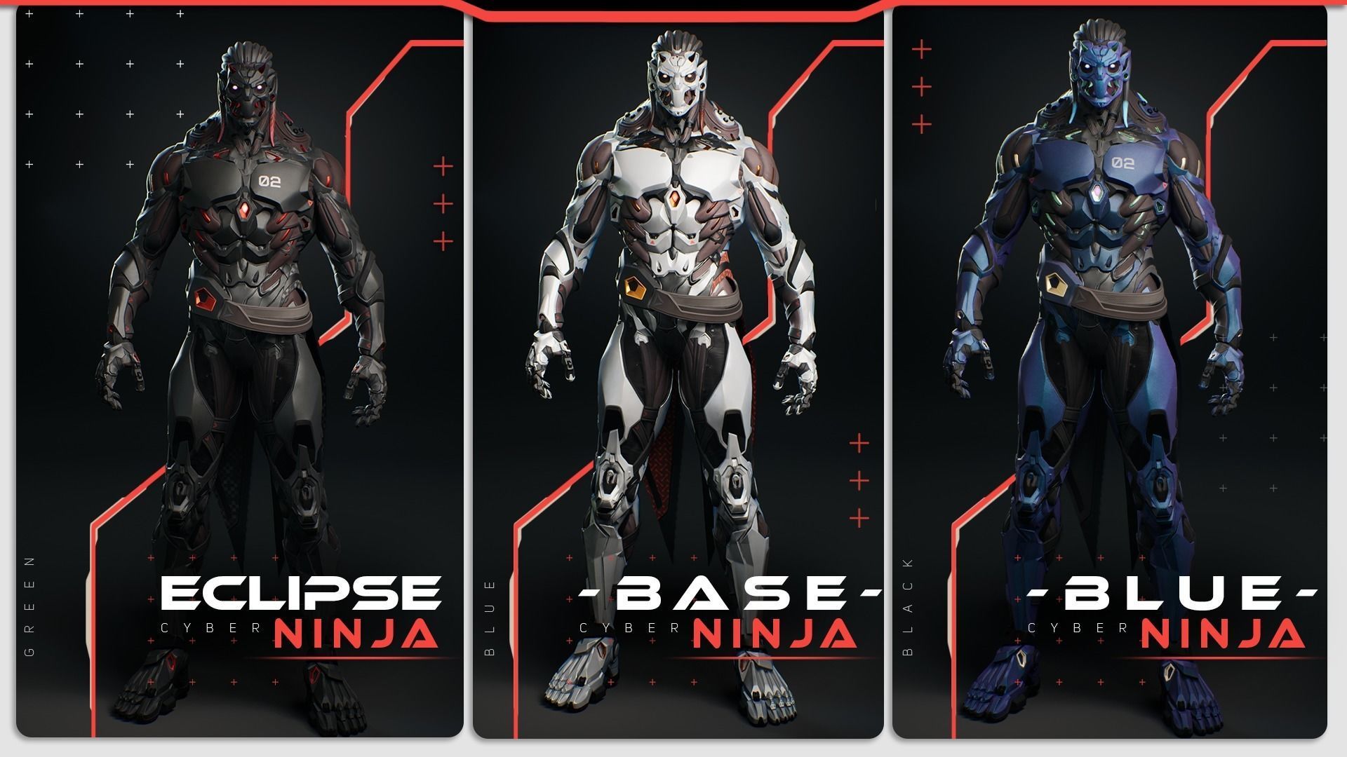 Robot Cyber Suit 1 Low-poly 3D model_3