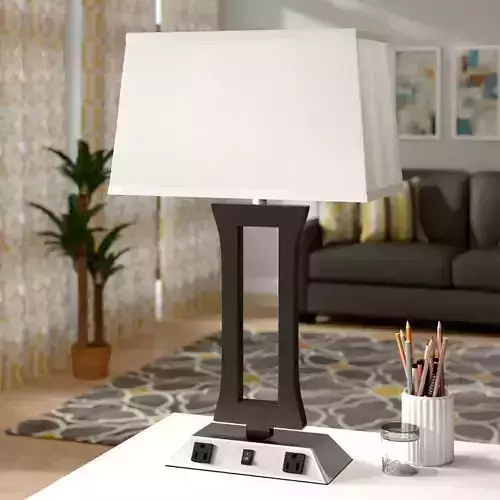 Wellesley Black Metallic Table Lamp