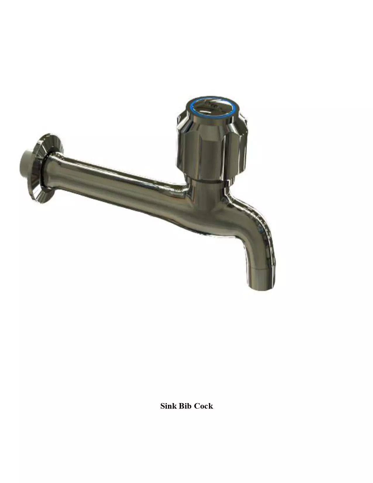 Water Tap Sink bib cock 3D model_0