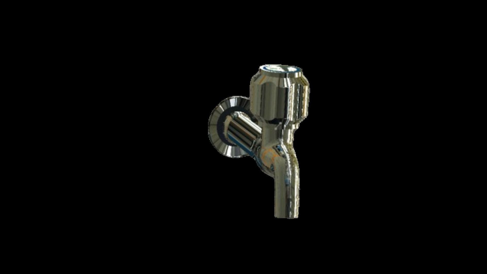 Water Tap Sink bib cock 3D model_7